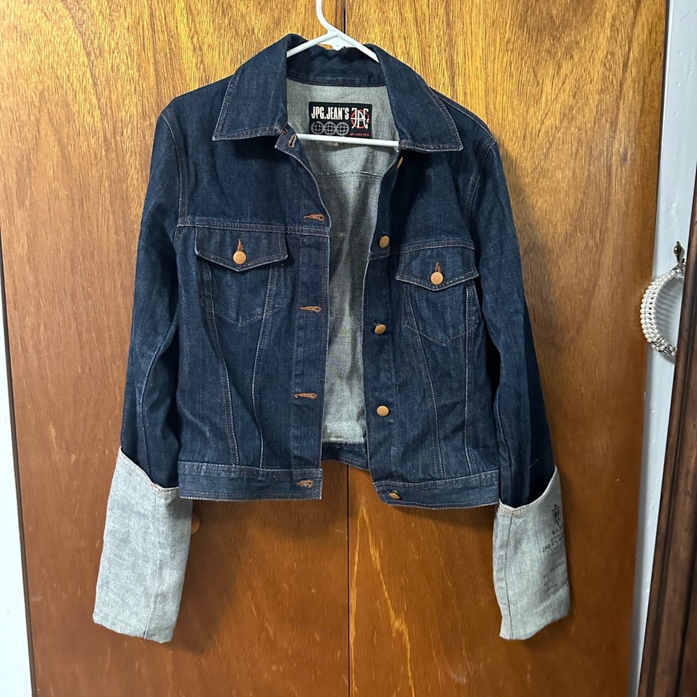 JEAN-PAUL GAULTIER - Iconic oversized cuff denim jacket